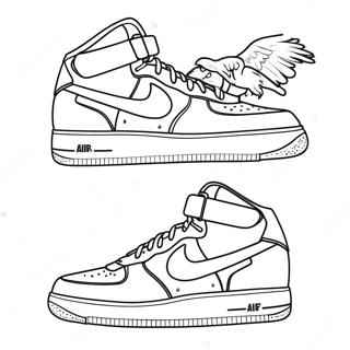 Pagina Da Colorare Delle Air Force 1 Alla Moda 7175-5839