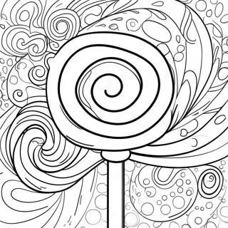 Pagina Da Colorare Del Lecca Lecca Colorato A Spirale 7185-5847