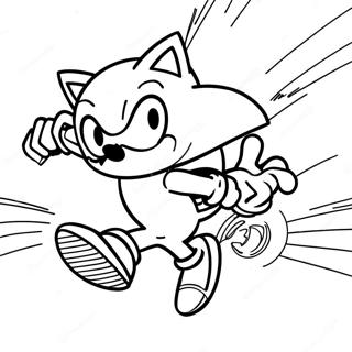 Pagina Da Colorare Di Sonic The Hedgehog In Velocita 71914-59417