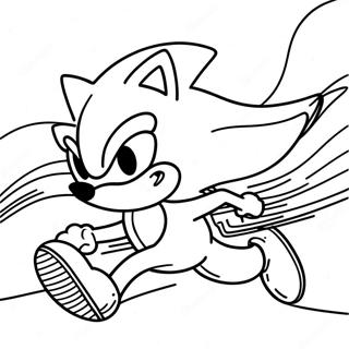 Pagina Da Colorare Di Sonic The Hedgehog In Velocita 71914-59419