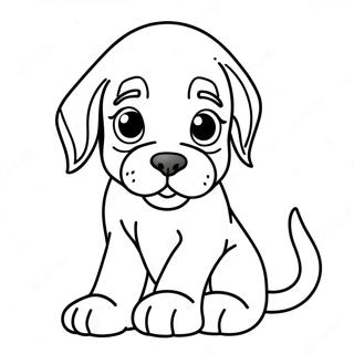 Pagina Da Colorare Di Un Cucciolo Di Bloodhound Carino 72315-59725