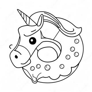 Donut Unicorno Pagine Da Colorare