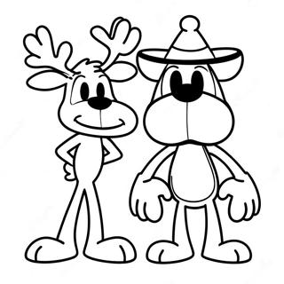 Pagina Da Colorare Rocky E Bullwinkle 72824-60143