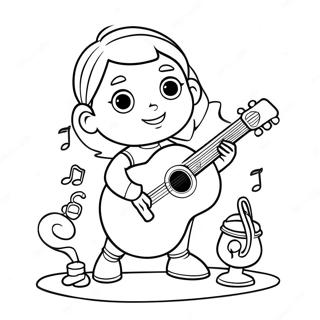 Pagina Da Colorare Giugno Di Little Einsteins Che Gioca Con Strumenti Musicali 72835-60140