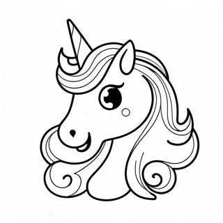 Pagina Da Colorare Emoji Unicorno 72864-60154