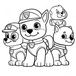 Pagina Da Colorare Dei Moto Pups Di Paw Patrol 72884-60176