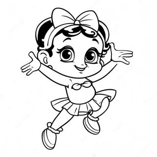 Pagina Da Colorare Betty Boop Che Ballano 732-585