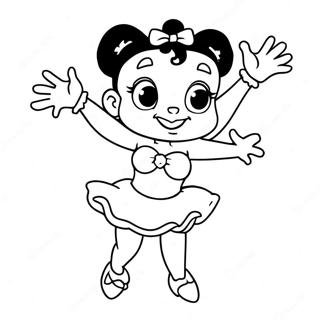 Pagina Da Colorare Betty Boop Che Ballano 732-586