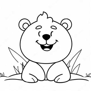 Pagina Da Colorare Di Orso Funshine Felice 73345-60551