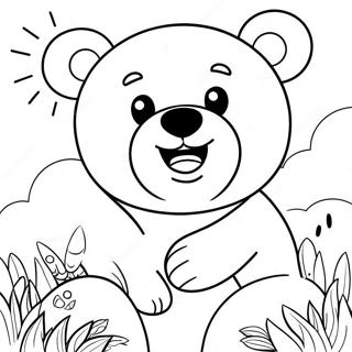 Pagina Da Colorare Di Orso Funshine Felice 73345-60552