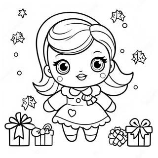 Pagina Da Colorare Di Albero Di Natale Lol Doll 73384-60572