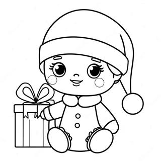 Pagina Da Colorare Di Lol Doll Carina Con Cappello Di Babbo Natale 73385-60580