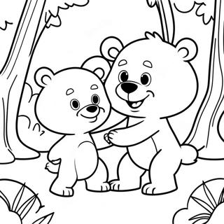 Pagina Da Colorare Di Goldie E Bear Nella Foresta Incantata 73546-60702