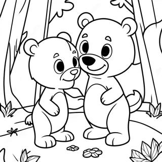 Pagina Da Colorare Di Goldie E Bear Nella Foresta Incantata 73546-60703