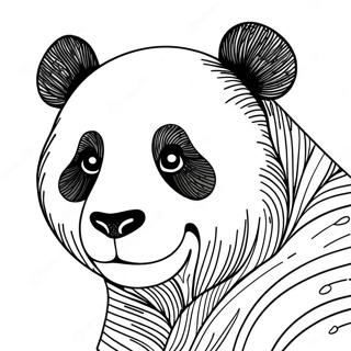 Pagina Da Colorare Del Volto Di Un Panda 73655-60787