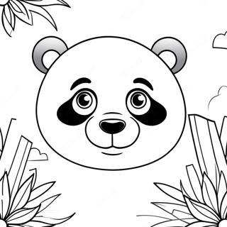 Pagina Da Colorare Del Carino Volto Di Un Panda 73656-60800