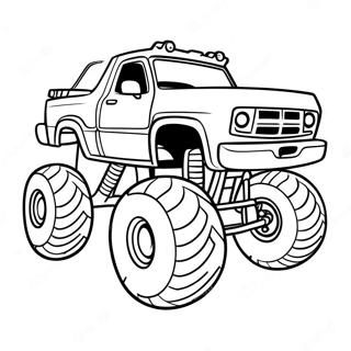 Pagina Del Monster Truck Bigfoot Pagine Da Colorare