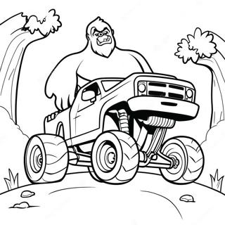 Pagina Da Colorare Monster Truck Bigfoot 74035-61094