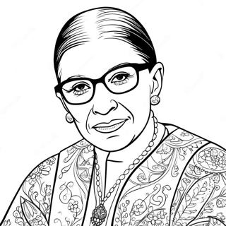 Pagina Da Colorare Di Ruth Bader Ginsburg 74555-61499