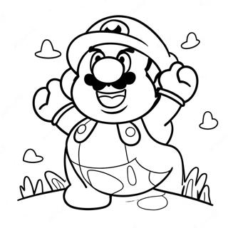 Pagina Da Colorare Di Super Mario 3d World 7614-6187