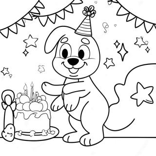 Pagina Da Colorare Della Festa Di Compleanno Di Bluey 7664-6228