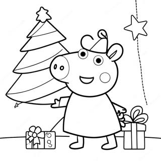 Peppa Pig Natale Pagine Da Colorare