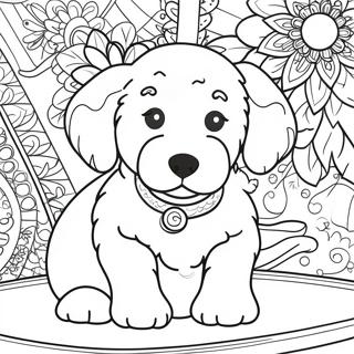 Pagina Da Colorare Cucciolo Di Goldendoodle 7934-6443