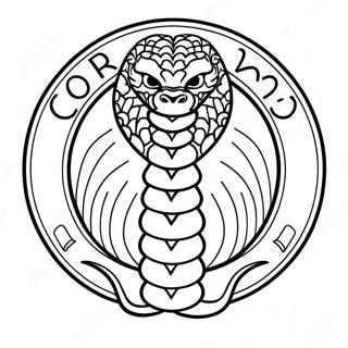 Pagina Da Colorare Logo Di Cobra Kai 7964-6468