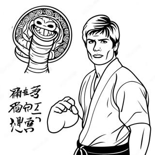 Pagina Da Colorare Dojo Di Cobra Kai 7965-6471