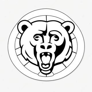 Pagina Da Colorare Del Logo Dei Chicago Bears 8084-6562