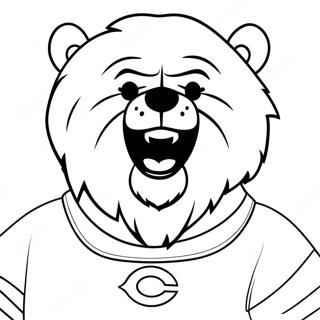 Pagina Da Colorare Della Mascotte Dei Chicago Bears 8085-6565