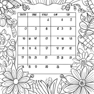 Pagina Da Colorare Del Calendario 8235-6674