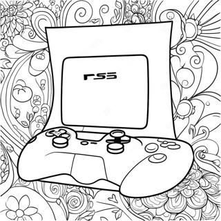 Pagina Da Colorare Della Console Ps5 8285-6714