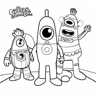 Pagina Da Colorare Yo Gabba Gabba 8355-6776