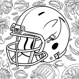 Pagina Da Colorare Del Casco Della Squadra Nfl Colorato 8416-6900