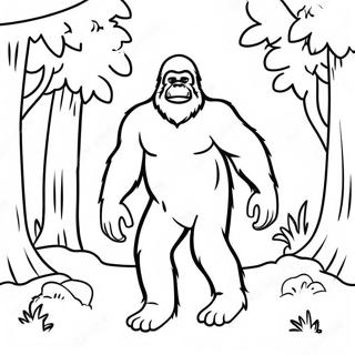 Bigfoot Pagine Da Colorare