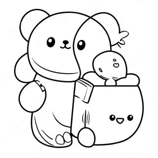 Rilakkuma Cinnamoroll Pagine Da Colorare