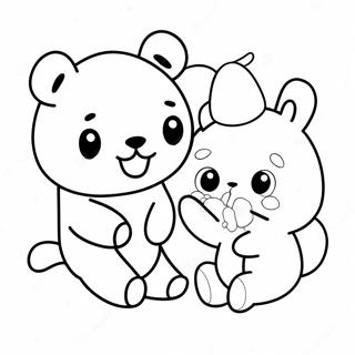 Pagina Da Colorare Di Rilakkuma E Cinnamoroll 8545-6999