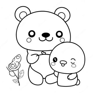 Pagina Da Colorare Di Rilakkuma E Cinnamoroll Amici Carini 8546-7002