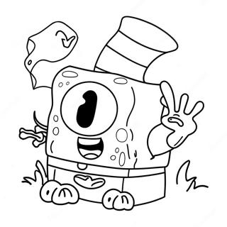 Pagina Da Colorare Di Spongebob Per Halloween 8625-7064