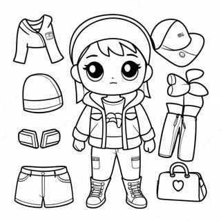 Pagina Da Colorare Delloutfit Tomboy Di Gacha Life 8636-7076