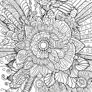 Pagina Da Colorare Mandala Arte A Punti Colorato 8747-7153