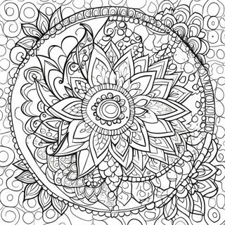 Pagina Da Colorare Mandala Arte A Punti Colorato 8747-7156