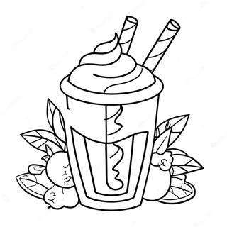 Pagina Da Colorare Del Delizioso Milkshake Al Cioccolato 8797-7193