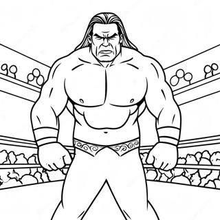 Pagina Da Colorare Dellepico Scontro Tra Wrestler Wwe 8927-7299