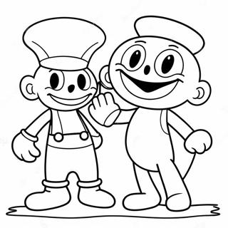 Pagina Da Colorare Avventura Di Cuphead E Mugman 892-713