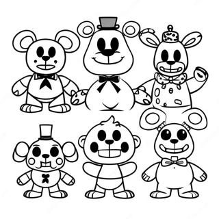 Pagina Da Colorare Dei Personaggi Incubo Di Five Nights At Freddys 8936-7302