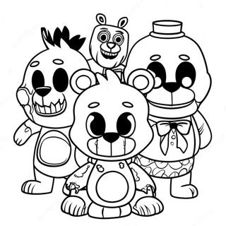 Pagina Da Colorare Dei Personaggi Incubo Di Five Nights At Freddys 8936-7303