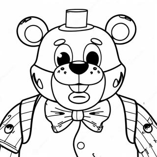 Pagina Da Colorare Di Freddy Fazbear Inquietante 8937-7308