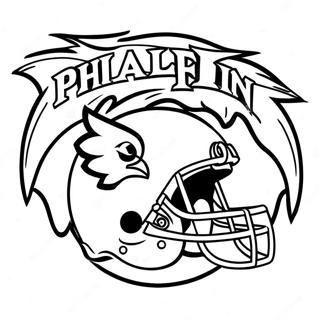 Pagina Da Colorare Logo Philadelphia Eagles 901-718